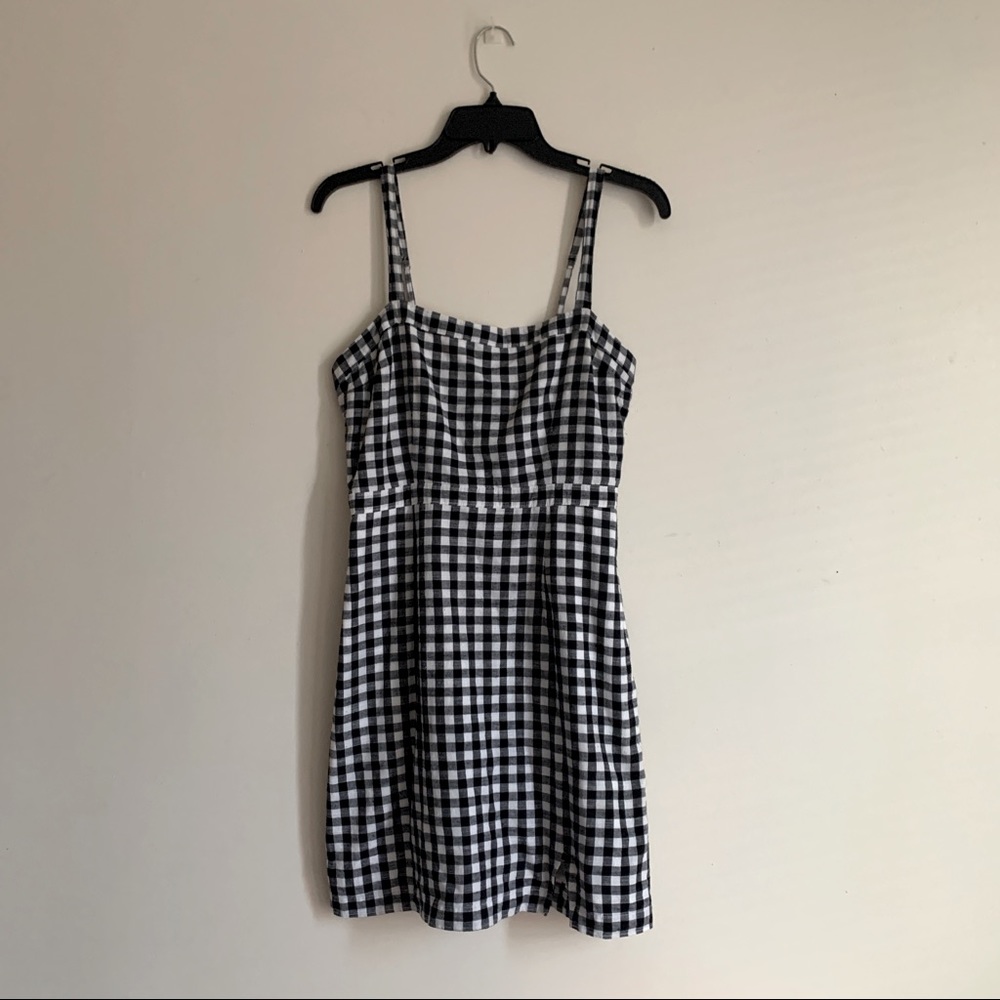 Abercrombie and fitch gingham mini dress